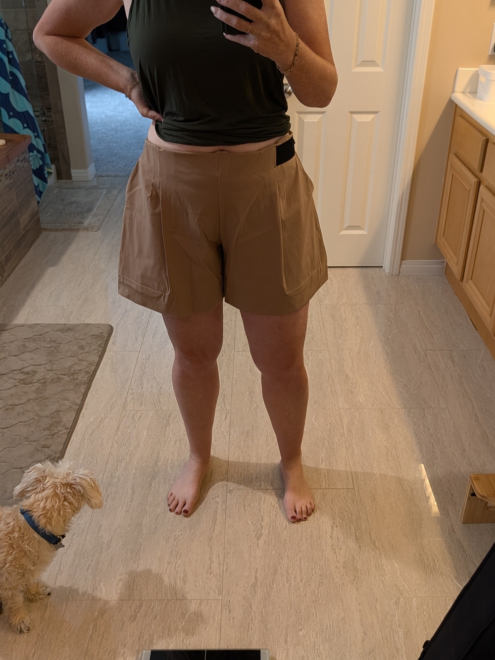 Aday Women's High-Rise Khaki Shorts